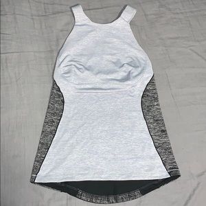 Lululemon Spin It To Win It Tank Silver and Black